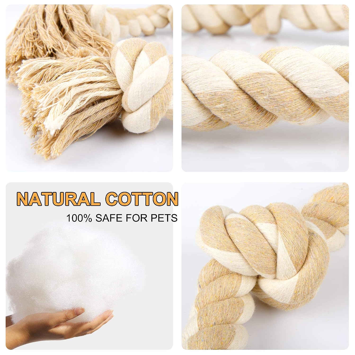 Dog Rope Toy Aggressive Chewers - Jouets à mâcher en corde résistante